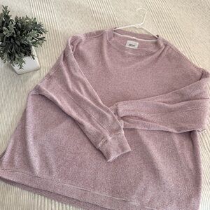 Aerie Red Crew Neck Sweater